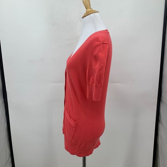 Lilly Pulitzer Cardigan Womens XS Extra Small Watermelon Silk Blend Mid Sleeve - Picture 5 of 10